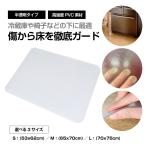 ショッピング冷蔵庫 マット 冷蔵庫マット 透明 シート 床 傷防止 汚れ キッチン 洗濯機 家具 PCV カット 耐熱 防水 凹み 2mm S M L サイズ フローリング