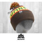 24 AUTUMN BURNOUT POM - BROWN - внутренний стандартный товар сноуборд Beanie вязаная шапка 