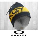 24 OAKLEY TNP REVERSIBLE BEANIE - BLACKOUT/AMBER YELLOW - внутренний стандартный товар сноуборд Beanie вязаная шапка 
