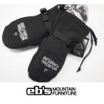 25 ebs エビス スノーボード グローブ ST-DAMONDE MITT - BLACK - 国内正規品 ミトン