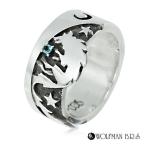  серебряный аксессуары Wolf man Wolf man brs WOLFMAN B.R.S [ кольцо ][ кольцо ] moon Shadow Wolf кольцо / голубой топаз 