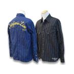 ショッピングスカル 【CALIFORNIA LINE/カリフォルニアライン】2023SS「Wabash Stripe Western Shirts/ウォバッシュストライプウエスタンシャツ」(スカルフライト/ウルフパック)