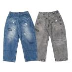  все 2 цвет [Liberaiders/li. Raider s]2026SS[DAMAGED DENIM SARROUEL PANTS/ повреждение do Denim шаровары ](73705)( Harley / American Casual / Wolf упаковка )