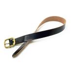 【TISS CUSTOM LEATHERS/ティスカスタムレザーズ】「Teacore Plain Belt/茶芯プレーンベルト」(Brass)(ハーレー/バイカー/アメカジ/ウルフパック)