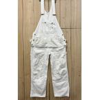 LEE Lee фартук двойной колено белый белый б/у одежда W43×L28 большой размер Vintage 70S MADE IN USA