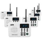 Wuloo Intercoms Wireless for Home 1 Mile Range 22 Channel 100 Digital Code Display Screen, Wireless Intercom System for Home House Business Office, Ro