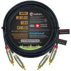 30 футов RCA кабель пара - Gotham GAC-4/1 ( черный ) Star Quad баланс аудио .. соединительный кабель Amphenol ACPR литье под давлением имеется позолоченный RCAko