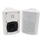 Herdio 4 Inch Outdoor Bluetooth Speakers Waterproof Wireless,Indoor, Patio,Deck Wall Mount Speakers(White)