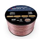 Monster Compact High Performance XP Speaker Wire Cable Spool - Oxygen-Free Copper Speaker Cable -  100 FT   12 Gauge AWG