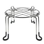 Stainless Steel Countertop Stand with Rubberized Non-Slip Feet, 9" Diameter by 6" Tall, Compatible with Berkey Big, Travel, Royal Gravity-fed Water Fi