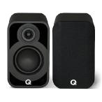 Q Acoustics 5010 Compact Bookshelf Speakers Pair Satin Black - 4.5" Mid/Bass Driver, 1" Tweeter - Stereo System for Home Theater Entertainment Center,