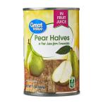 [woru mart бренд ] Great value половина размер груша обыкновенная сок ..4425g Great Value Pear Halves in Pear Juic ваш заказ 
