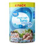[woru mart бренд ] Great value коричневый nk свет tsuna вода .142g 4 шт упаковка Great Value Chunk Light Tuna in Wat ваш заказ 