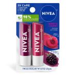 ショッピングニベア ニベア ベリー＆チェリー リップケア ティンテッドリップバーム セット 4.8g スティック 2個パック NIVEA Berry and Cherry Lip  お取り寄せ
