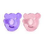 乳児用 おしゃぶり ピンク/パープル 生後3か月以上向け 赤ちゃん ベビー 2個セット Philips（フィリップス）
