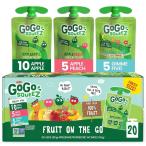 ゴーゴースクイーズ フルーツ オン ザ ゴー バラエティパック 20個入り GoGo squeeZ Fruit on the Go Vari お取り寄せ