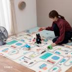 プレイマット エクスロード 約118X176cm クッションマット 撥水 リバーシブル 木目調 マット 耐熱 エクササイズ 自宅ヨガ 濡れても安心