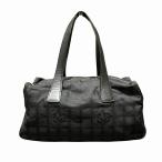 シャネル CHANEL ニュートラベルライン ブラック ミニボストン バッグ ハンドバッグ レディース 中古