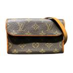  Louis * Vuitton LOUIS VUITTON небольшая сумочка *f Rolland чай n сумка-пояс монограмма монограмма парусина M51855 женский б/у 