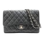 シャネル CHANEL マトラッセ30 シングルフラップ ダブルチェーン バッグ ショルダーバッグ レディース 中古