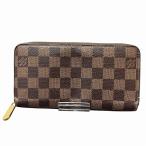 ショッピングダミエ ルイヴィトン Louis Vuitton ダミエ ジッピーウォレット N60046 長財布 レディース 中古
