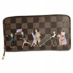 ショッピングダミエ ルイヴィトン Louis Vuitton ダミエ レ・イリュストレ コレクション N63004 ジッピーウォレット 長財布 レディース 中古