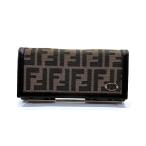 フェンディ FENDI ズッカ 2804-8M0065 CA7 108 3つ折り財布 長財布 レディース 中古