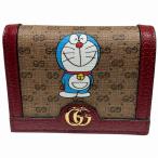 グッチ GUCCI ドラえもんコラボ コンパクトウォレット 647788 2つ折り財布 ユニセックス 中古