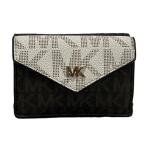 マイケル・コース ジェットセット マルチカラー レザー コンパクトウォレット 3つ折り財布 レディース 中古