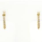 ピアス K18 18金 YG イエローゴールド ダイヤ 0.05 ×2 総重量約0.9g