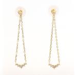 ピアス K10 10金 YG イエローゴールド ダイヤ 総重量約0.5g