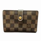 ショッピングダミエ ルイヴィトン Louis Vuitton ダミエ ポルト フォイユヴィエノワ N61674 2つ折り財布 ユニセックス 中古