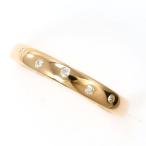 リング K18 18金 PG ピンクゴールド 指輪 10号 ダイヤ 0.05 総重量約1.0g
