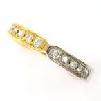 ショッピングダイヤ リング PT900 プラチナ K18YG 指輪 12号 ダイヤ 0.19 総重量約3.7g