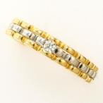 リング PT900 プラチナ K18YG 指輪 13号 ダイヤ 0.05 総重量約2.9g