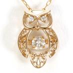 ネックレス K18 18金 PG ピンクゴールド ダイヤ 0.09 総重量約1.4g 約40cm