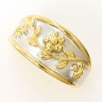 ショッピング15号 リング K18 18金 YG イエローゴールドWG 指輪 15号 総重量約6.0g