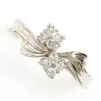 ショッピング指輪 リング PT900 プラチナ 指輪 16号 ダイヤ 0.25 総重量約3.5g