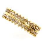 ショッピング13号 リング K18 18金 YG イエローゴールド 指輪 13号 ブラウンダイヤ 1.00 総重量約2.5g