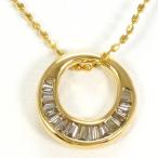 ネックレス K18 18金 YG イエローゴールド ブラウンダイヤ 0.12 総重量約1.9g 約40cm