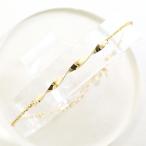 ブレスレット K10 10金 YG イエローゴールド 総重量約0.5g 約18cm