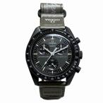 オメガ×スウォッチ スピードマスター ミッション トゥ マーキュリー SO33M100 クォーツ 時計 腕時計 メンズ 中古