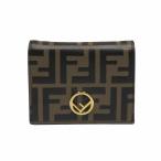 ショッピングフェンディ フェンディ FENDI エフイズ 8M0420 スモールウォレット 2つ折り財布 レディース 中古