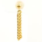  серьги ( одна сторона уголок ) K18YG 18 золотой YG желтое золото плоский ki разделение 2 поверхность полная масса примерно 1.6g