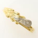 ショッピングダイヤ リング PT900 プラチナ K18YG 指輪 12.5号 ダイヤ 0.03 総重量約2.1g