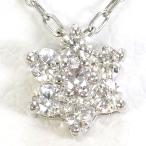 ショッピングPT ネックレス PT900/プラチナ PT850/プラチナ ダイヤ 0.10ct 総重量約1.0g 約40cm