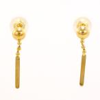 ショッピング激安 ピアス K18 18金 YG イエローゴールド 総重量約0.4g