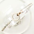 ブレスレット スタージュエリー K10PG シルバー 総重量約3.5g 約19.5cm