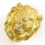 ブローチ K18 18金 YG イエローゴールド 合金 ピン ダイヤ 0.02 総重量約3.5g