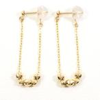  серьги K10 10 золотой YG желтое золото полная масса примерно 0.5g